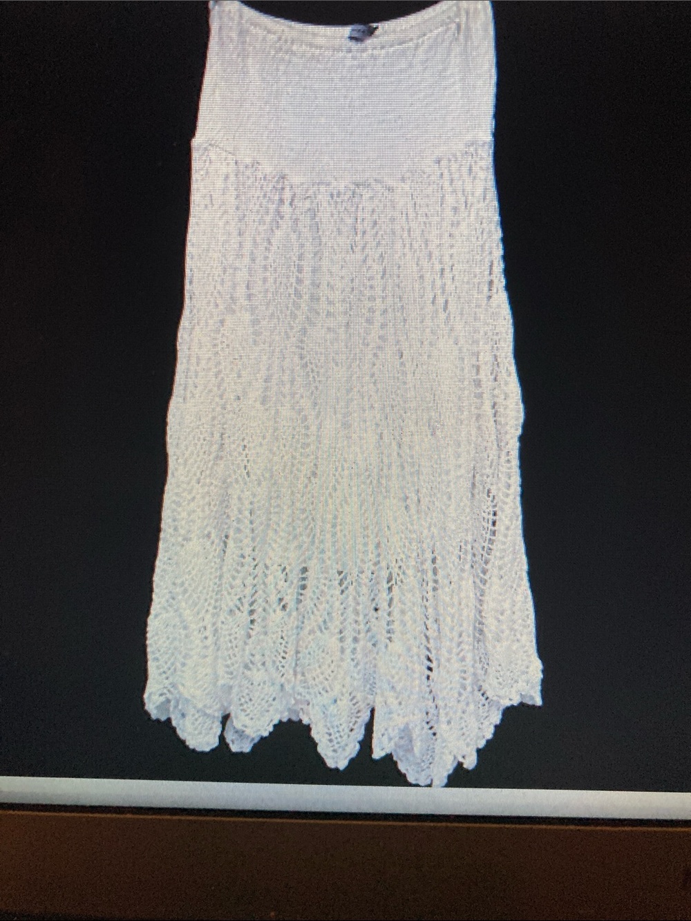 Raviya White Strapless Lace Midi Dress